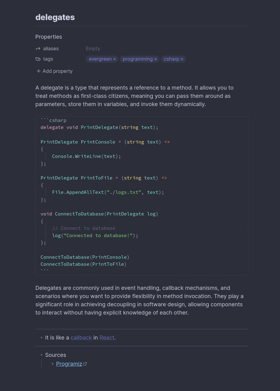 Evergreen Example